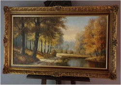 Malarstwo Panoramiczne! Parkowa Aleja - Georg Wegener *1917