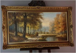 Malarstwo Panoramiczne! Parkowa Aleja - Georg Wegener *1917