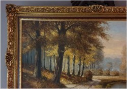 Malarstwo Panoramiczne! Parkowa Aleja - Georg Wegener *1917