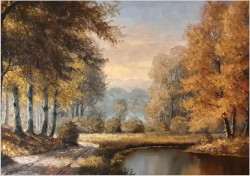 Malarstwo Panoramiczne! Parkowa Aleja - Georg Wegener *1917