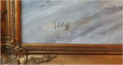 Duże malarstwo 185cm x 70cm, Wyścig Trojki - J.Orloff (Russian, XIXw.)