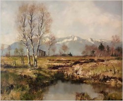 Widok na mokradła Dachauer Moos - Josef Burger (Monachium, 1887-1966)