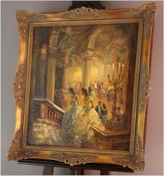 Pozycja Godna Uwagi !!! Scena Rodzajowa w Sali Balowej - Oryg. Richard Schlömer *1921