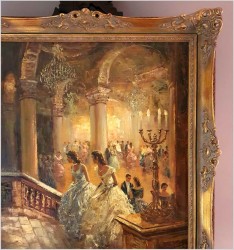 Pozycja Godna Uwagi !!! Scena Rodzajowa w Sali Balowej - Oryg. Richard Schlömer *1921