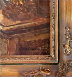 Pozycja Godna Uwagi !!! Scena Rodzajowa w Sali Balowej - Oryg. Richard Schlömer *1921