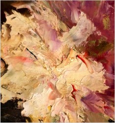 Kwiaty w niebieskim wazonie - István Megyery (1898 Hungary - 1972 Vienna)