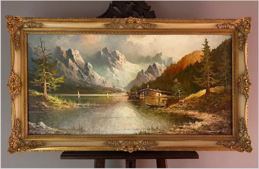 Piękny panoramiczny krajobraz! Am Urnersee - Gustaw Weiss/Guwe