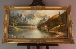 Piękny panoramiczny krajobraz! Am Urnersee - Gustaw Weiss/Guwe