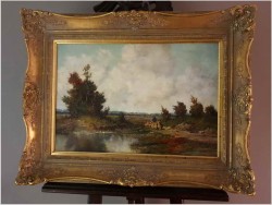 Romantyczny krajobraz. "Pasterz owiec" - Jürgen Sefried *1921