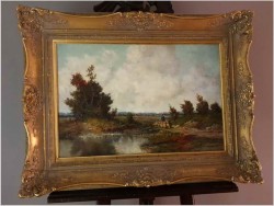 Romantyczny krajobraz. "Pasterz owiec" - Jürgen Sefried *1921