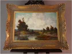 Romantyczny krajobraz. "Pasterz owiec" - Jürgen Sefried *1921