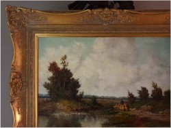 Romantyczny krajobraz. "Pasterz owiec" - Jürgen Sefried *1921