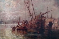 Polecamy widok na Wenecję | Grand Canal. Santa Maria Della Salute - Ziller Leopold (1859-1910)