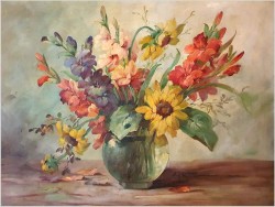 Kompozycja kwiatów w wazonie - Hedwig Petermann *1877