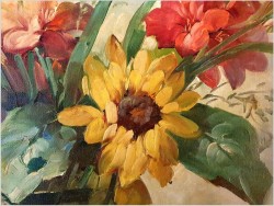 Kompozycja kwiatów w wazonie - Hedwig Petermann *1877