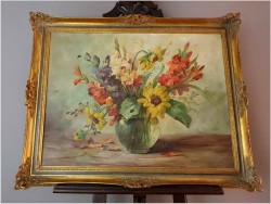 Kompozycja kwiatów w wazonie - Hedwig Petermann *1877