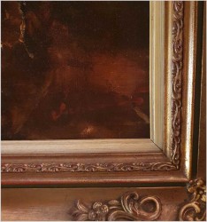 Notowane malarstwo! Gosposia obierająca jabłka - Dickmeis Gerhard (1918 -1978)