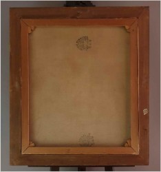 Notowane malarstwo! Gosposia obierająca jabłka - Dickmeis Gerhard (1918 -1978)