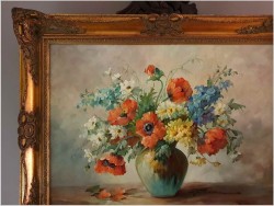 Kompozycja wiosennych kwiatów w wazonie - Hedwig Petermann *1877