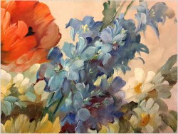 Kompozycja wiosennych kwiatów w wazonie - Hedwig Petermann *1877