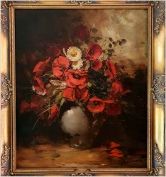 Malarstwo Godne Polecenia! Maki w Wazonie - Dickmeis Gerhard *1918