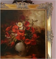 Malarstwo Godne Polecenia! Maki w Wazonie - Dickmeis Gerhard *1918