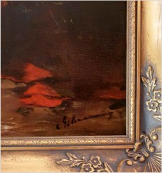 Malarstwo Godne Polecenia! Maki w Wazonie - Dickmeis Gerhard *1918