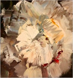 Malarstwo szpachlowe! Kwiaty -Ingfried Paul Henze-Morro (1925-2013)