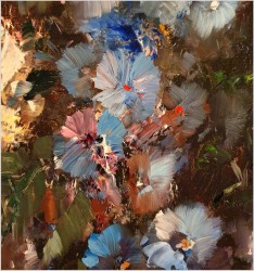 Malarstwo szpachlowe! Kwiaty -Ingfried Paul Henze-Morro (1925-2013)