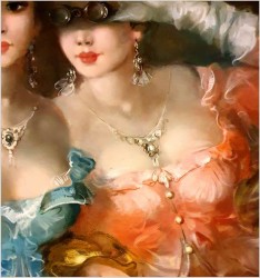 Scena w teatrze - Kömpöczy Balogh Endre (Hungary 1911-1977)