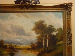 PIĘKNY SALONOWY KRAJOBRAZ -  HELMUT STADELHOFER (1914- 1979)