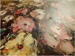 PAŁACOWE MALARSTWO! KWIATY W WAZONIE - Ingfried Paul HENZE-MORRO (1925-2013) CERTYFIKAT!