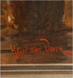 Malarstwo Dawnych Mistrzów! Rozmowa przy Stole - Oryg. Hein Van Doren (1930r Düsseldorf)