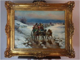 Weselny Orszak w Zimowej Aurze - Gustav Prucha (Austrian 1875-1952) 