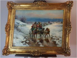 Weselny Orszak w Zimowej Aurze - Gustav Prucha (Austrian 1875-1952) 