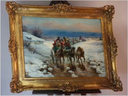 Weselny Orszak w Zimowej Aurze - Gustav Prucha (Austrian 1875-1952) 