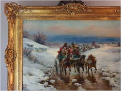 Weselny Orszak w Zimowej Aurze - Gustav Prucha (Austrian 1875-1952) 