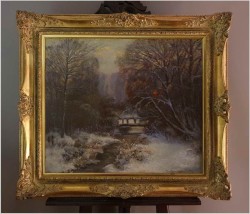 Aukcyjny Malarz! Zimowy wieczór - Carl Müller-Baumgarten (1879-1964)