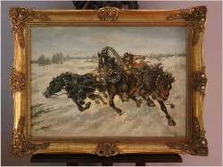 Trojką przez Zimowe Stepy - Andrei Afanasevich Jegorov (1878-1954)