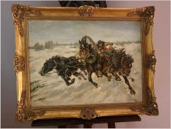 Trojką przez Zimowe Stepy - Andrei Afanasevich Jegorov (1878-1954)