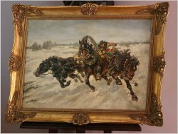 Trojką przez Zimowe Stepy - Andrei Afanasevich Jegorov (1878-1954)