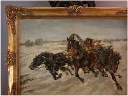 Trojką przez Zimowe Stepy - Andrei Afanasevich Jegorov (1878-1954)