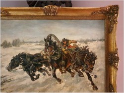 Trojką przez Zimowe Stepy - Andrei Afanasevich Jegorov (1878-1954)