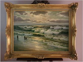 Godny Polecenia! Wzburzone Fale Bałtyku - Paul Heinz Olbrich *1898