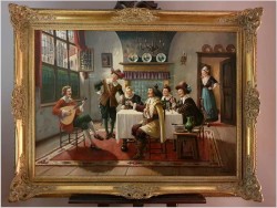 Pałacowy obraz! Rozmowy przy muzyce i winie - Bruno Blätter *1870