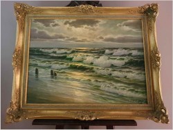 Godny Polecenia! Wzburzone Fale Bałtyku - Paul Heinz Olbrich *1898