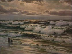 Godny Polecenia! Wzburzone Fale Bałtyku - Paul Heinz Olbrich *1898