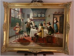 Pałacowy obraz! Rozmowy przy muzyce i winie - Bruno Blätter *1870