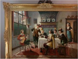 Pałacowy obraz! Rozmowy przy muzyce i winie - Bruno Blätter *1870