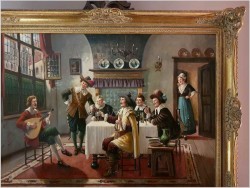 Pałacowy obraz! Rozmowy przy muzyce i winie - Bruno Blätter *1870